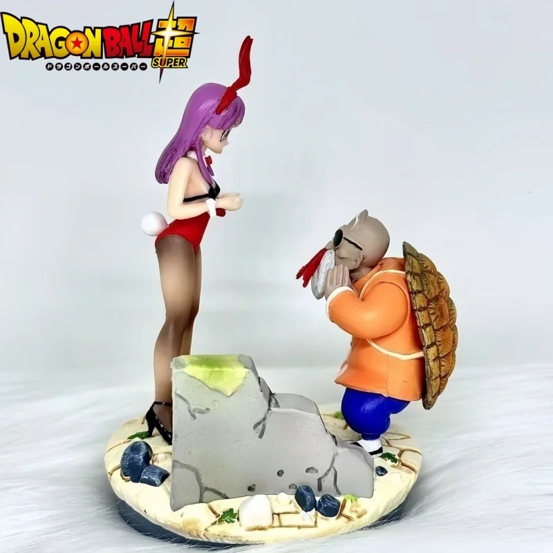 New Arrival 10cm Dragon Ball Master Roshi Bulma Chichi Kame Sennin Action Toy Anime Dbz Figura Manga Desktop Decor Birthday Gift