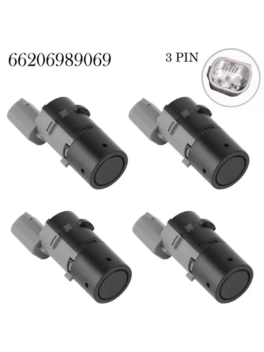 4Pcs Rear Parking Sensor PDC For BMW E39 E46 E53 E60 E61 E63 E64 E65 E66 E83 X3 X566206989069 6989069