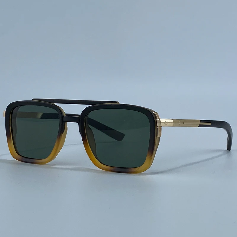 2026 Polarisierte Übergroße Quadratische Sonnenbrille für Damen Luxus Designer Doppelbrücken Y2K Mode Fahrbrille für Damen Retro Shades – Detail 14