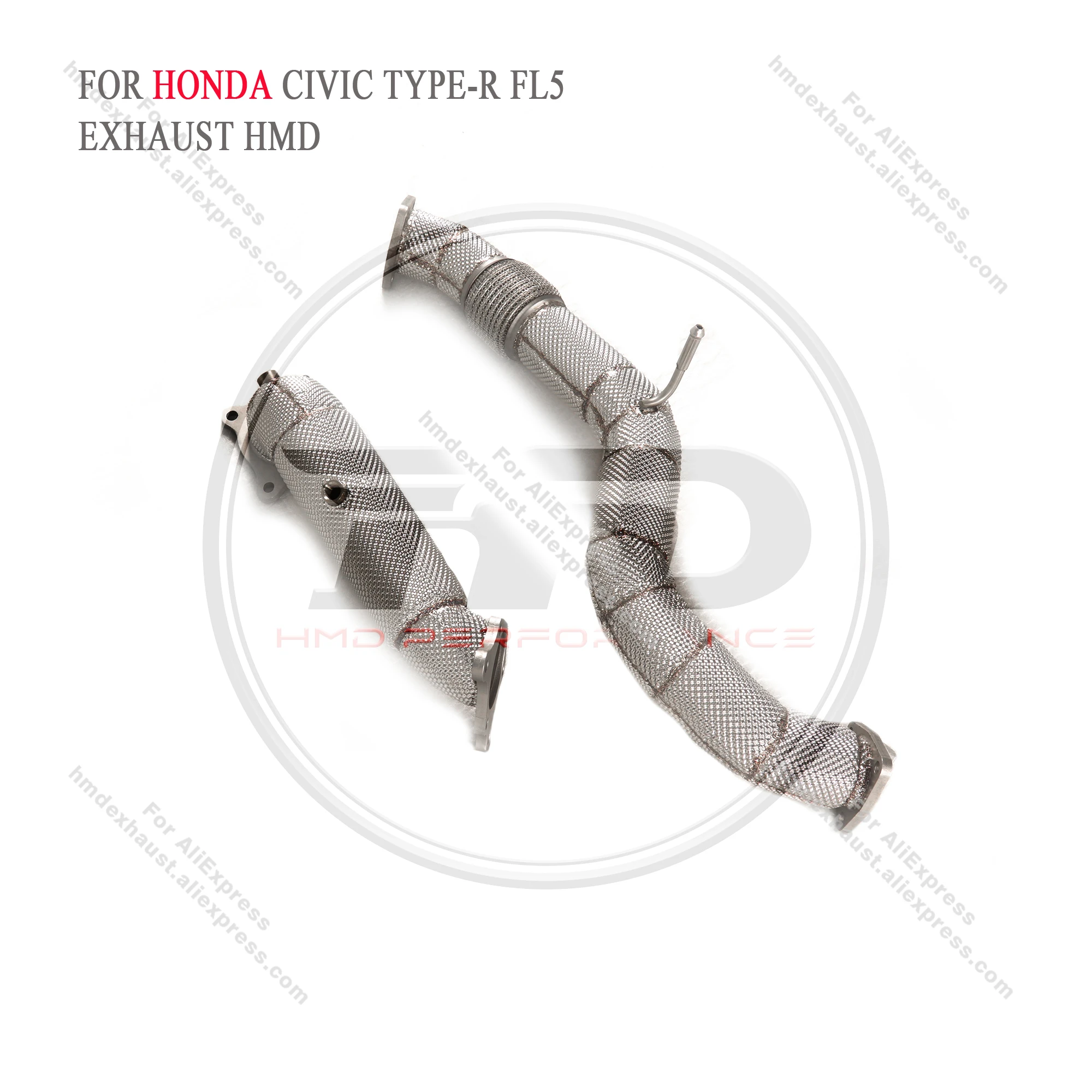 

HMD Exhaust System High Flow Performance Downpipe for Honda Civic Type R FL5 2.0T With Heat Shield Secondry Pipe