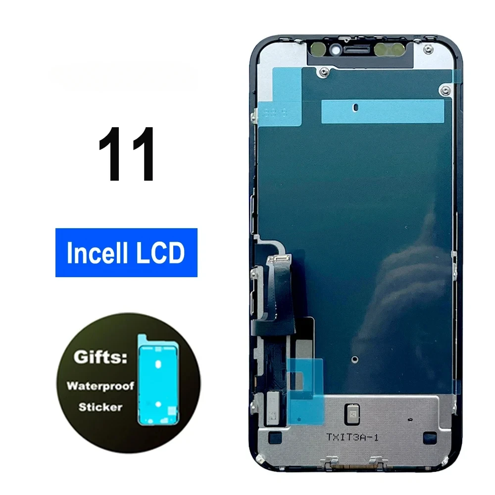 LCD OLED Screen for 11, 12 Pro Max Display, X, Xs Max, Xr, 12, 13 Mini, 14 Plus, 3D Touch Assembly Replacement, Fix Parts