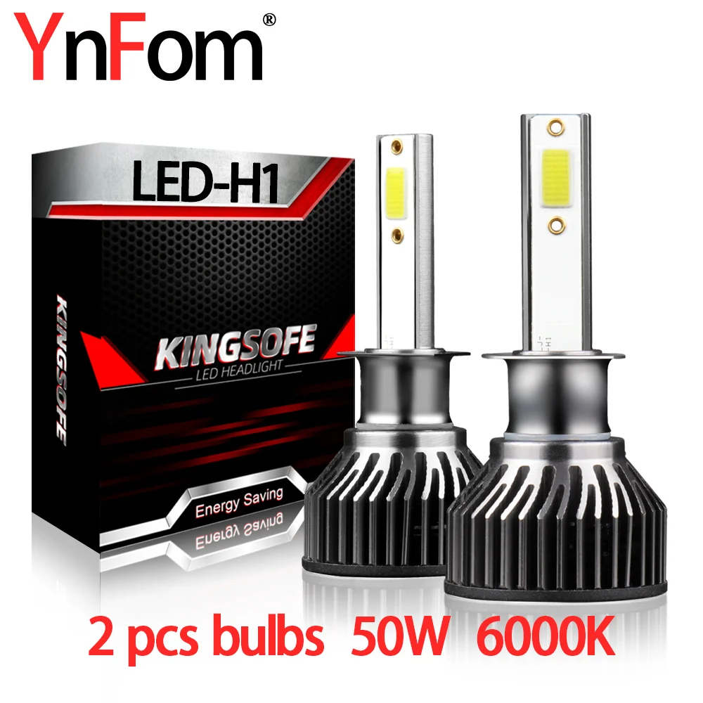 

YnFom Car Special Halogen To LED Headlight (2 Pcs) H1 Bulbs Kit For Cars Low Beam,High Beam,Car Accessories