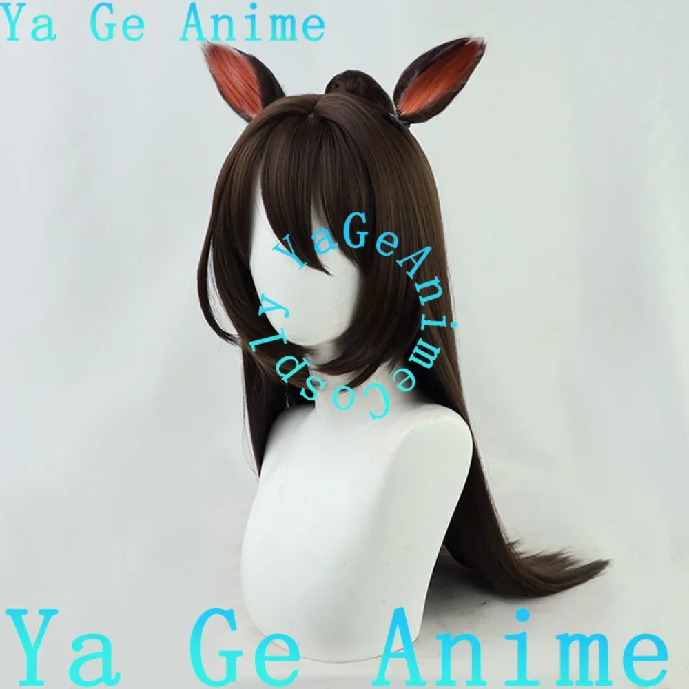 يا جي أنيمي أوما موسومي جميلة ديربي El Condor Pasa شعر مستعار تأثيري مع آذان وذيل أنيمي لعبة هالوين عرض الواقع شعر مستعار