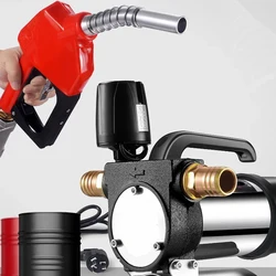 12V/24V/220V 990W Fuel Pump Diesel Kerosene Pump With Oil Pipe Refueling Gun Automatically Stop Electric Oil Pump Fuel Dispenser