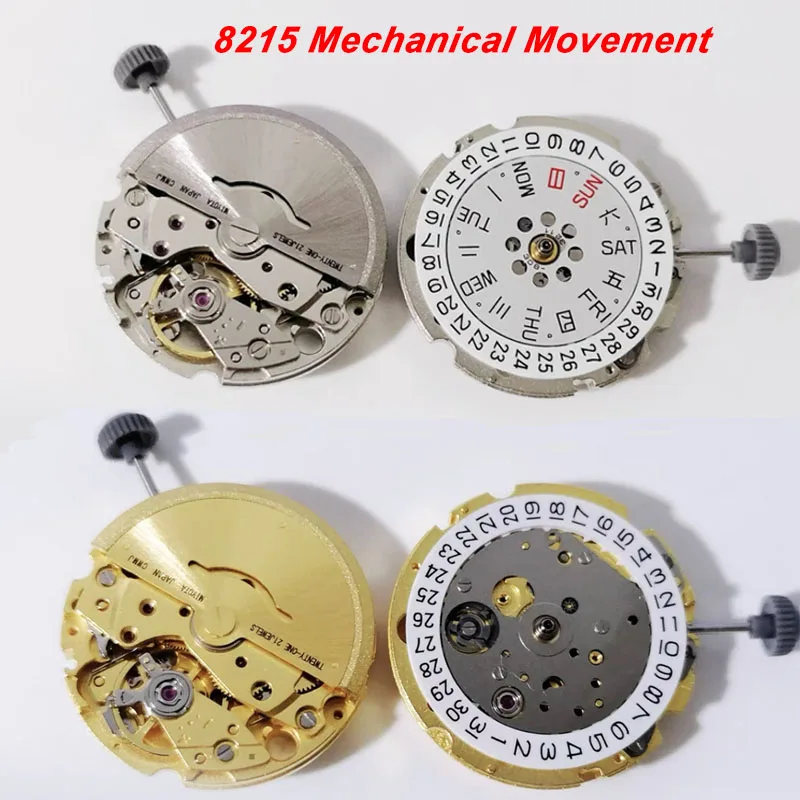 

8215 Mechanical Movement 21 Jewels Automatic Movement Single /Double Calendar Setting High Precision Movement Watch Accessories