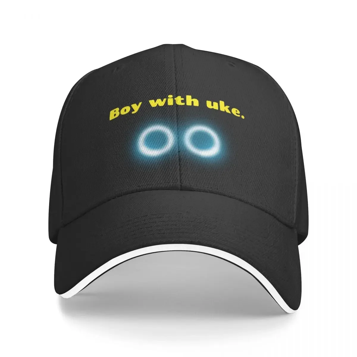 Boy uke...he's with a uke ukulele Baseball Cap Golf fishing hat Snapback Cap Men's Hats Women's