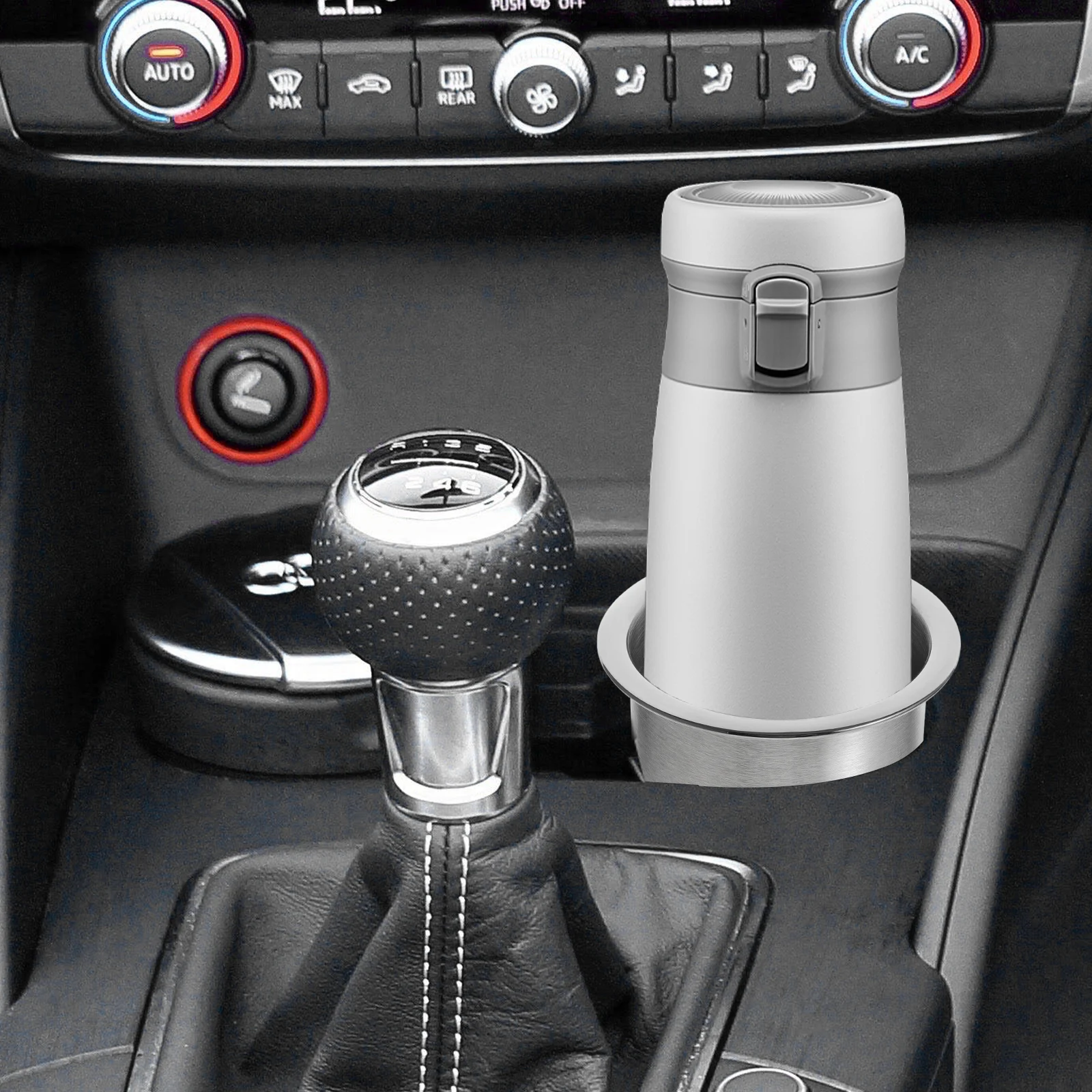 

LED Red Light Yacht RV Cup Holder Replacement Boat Stainless Steel Anti spill Cup Holders Couch Insert Sofa Replacement