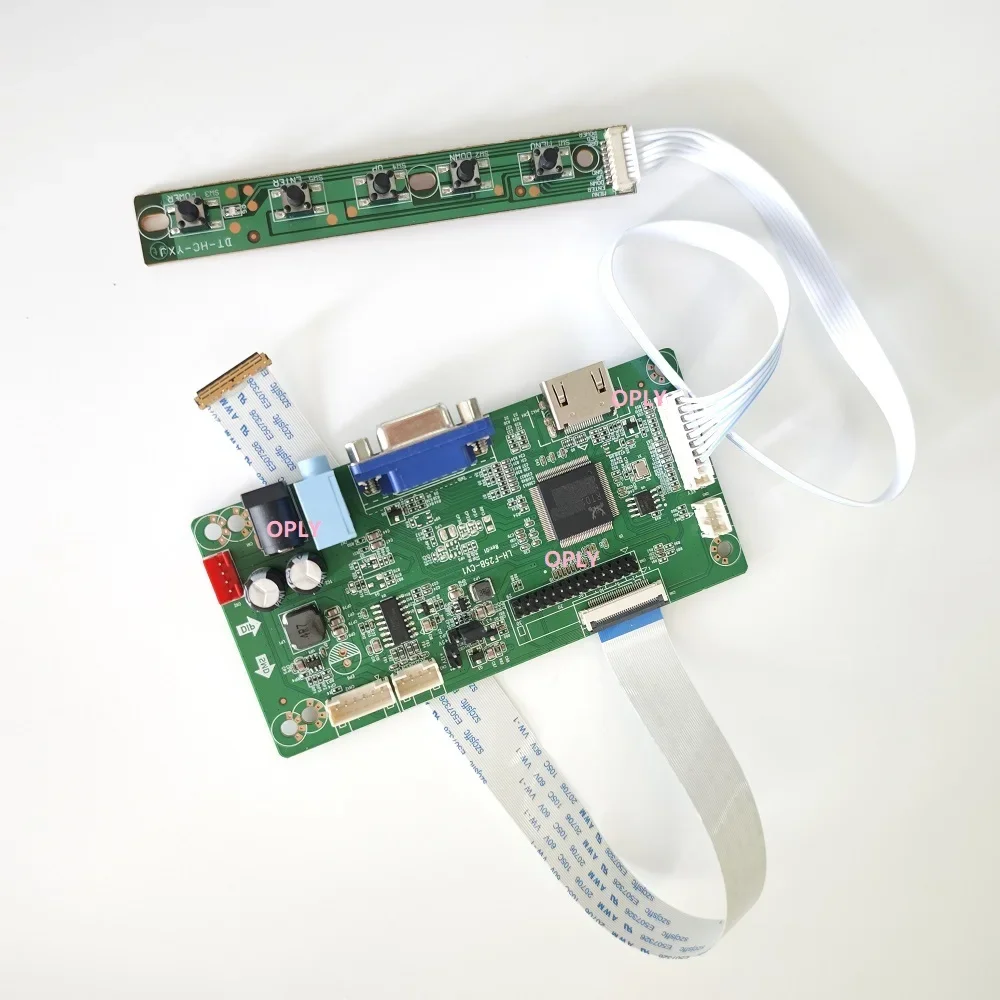 

Комплект для NV173FHM-N4F NV173FHM-N46 NV173FHM-N4G Плата контроллера ЖК-монитора VGA HDMI-совместимая 1920x1080 EDP 30-контактная панель для ноутбука