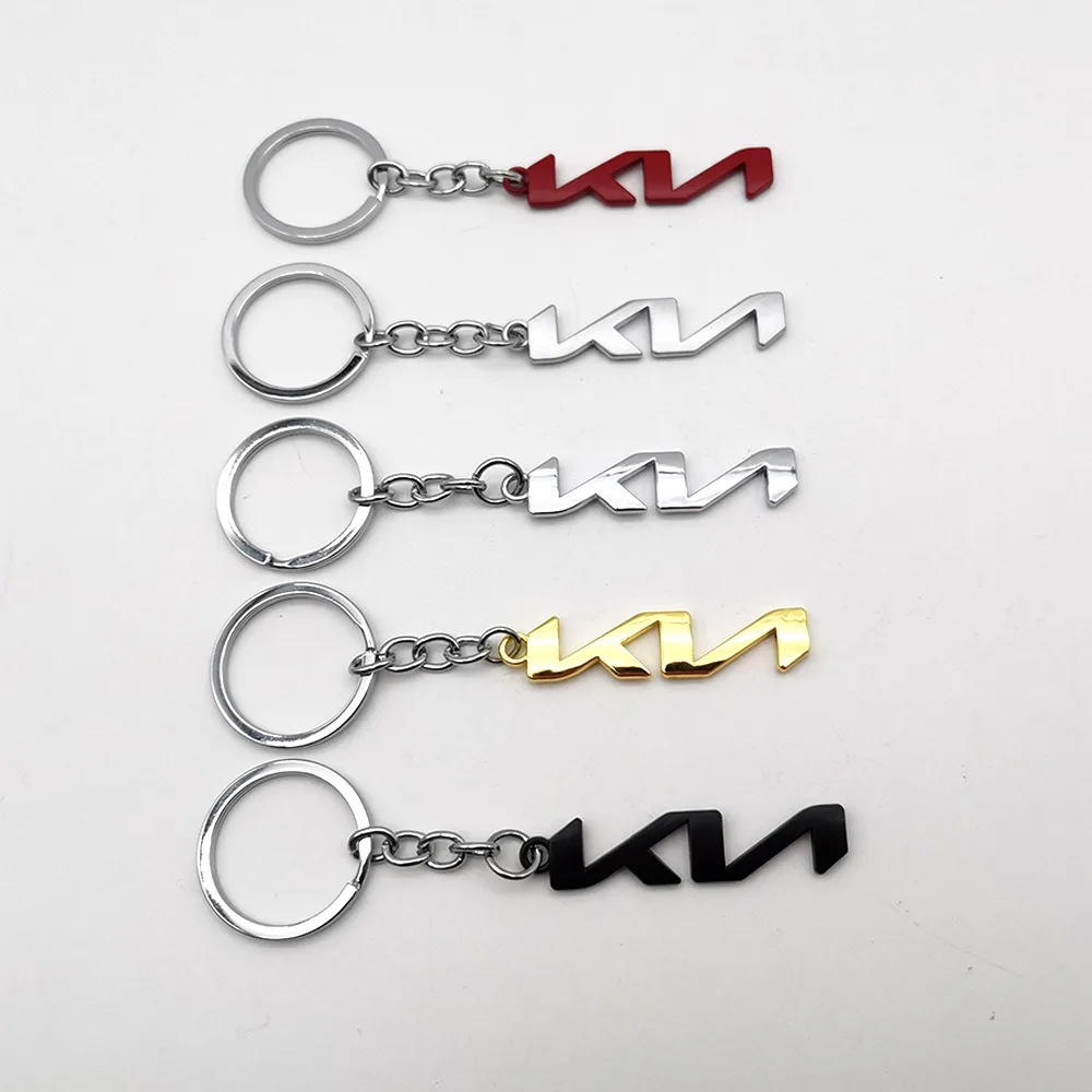 Metal Car Styling 3D Key Ring Keychain Pendant Men Gift For Kia KN Sportage Ceed Picanto Rio ProCeed Niro K7 K5 K3 Accessories