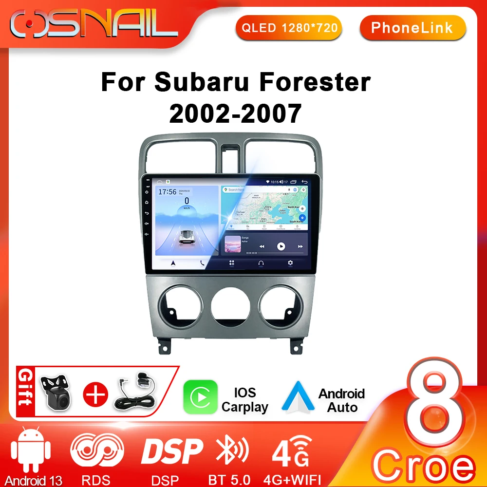 

Автомагнитола на Android 13 для Subaru Forester SG 2002-2007, мультимедийный видеоплеер с GPS-навигацией, Авторадио 2 Din