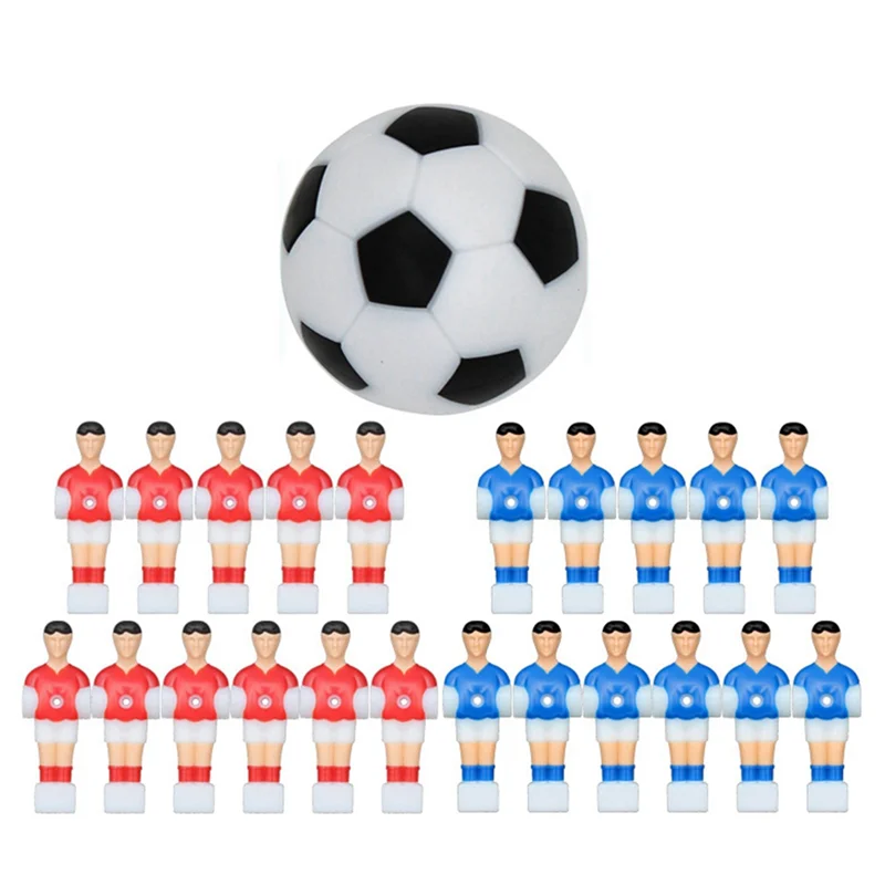1 Set Mesin Sepak Bola Pengganti Pemain Foosball Meja Sepak Bola Mini Patung Pemain Sepak Bola Foosball-B60B