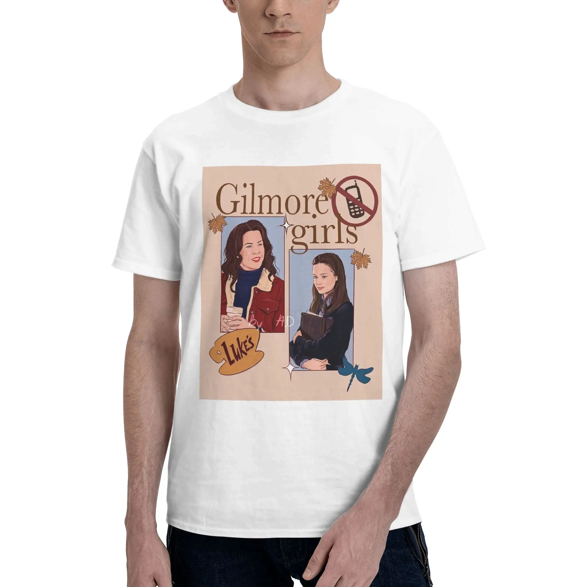 Gilmore Girls Graffiti 100% Cotton T-Shirt Men'sFashion T Shirts Men O-Neck Short Sleeve S-6XL #1