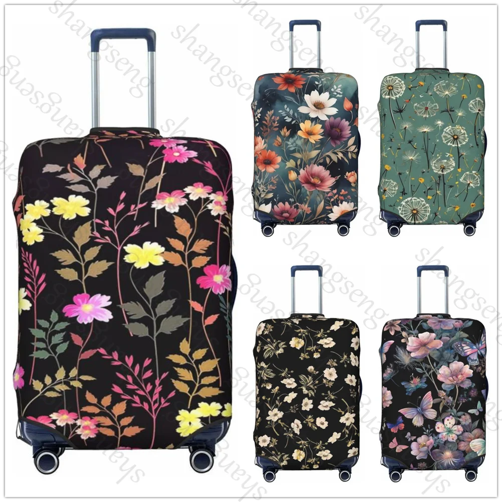 

Floral Pattern Thicken Luggage Cover Elasticity Trolley dust cover Suitcase Protection Cover Suitcase Case Accessories