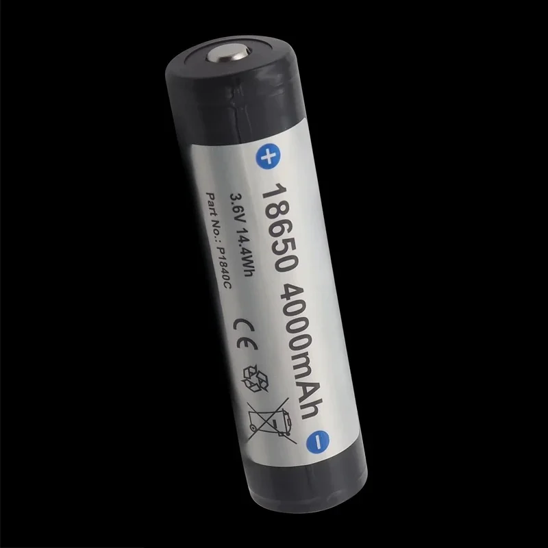 Applicable 18650 4000mAh 3.6V flashlight battery with protection plate