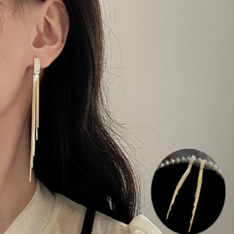 2022 New Fashion Exquisite Light Luxury 925 Silver Needle Pearl Earrings Japanese and Korean Temperament Ear Jewelry for Women