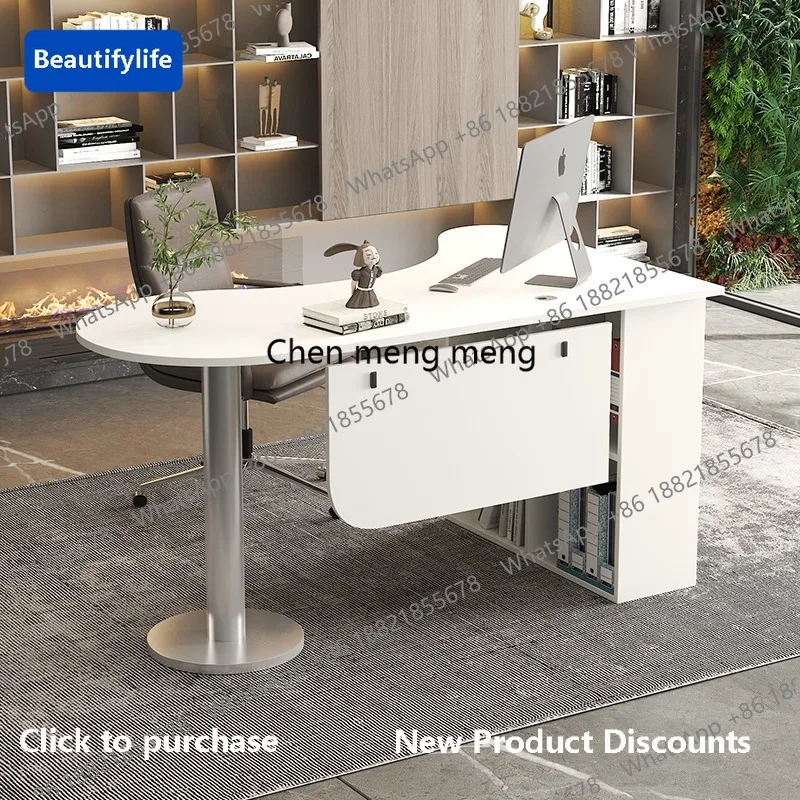 

A56 Corner Bedroom Office Desk Fancy White Designer Reading Writing Office Desk Fancy Seating Mesa Escritorio Estudio Home Furni