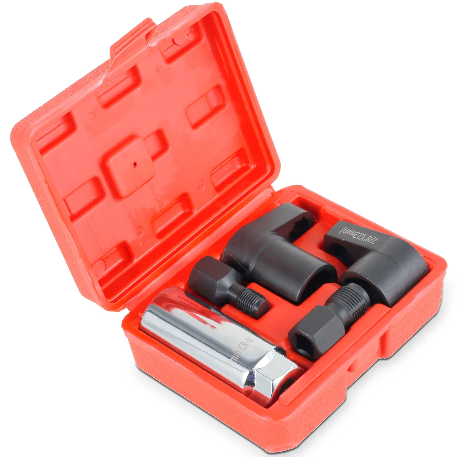 

5 шт., инструменты для удаления гнезда универсального датчика кислорода, 22 мм M12/M18, металлическая розетка для вакуумного датчика, инструменты для нарезки резьбы