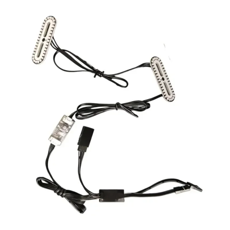 Linked Taillights with Colored Lights for  RC Model Car Crawler Buggy Truck Racing