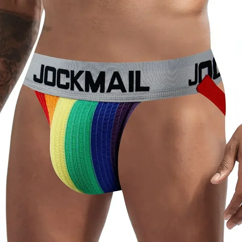 Men Briefs Sexy Jockstrap Thong Soft Athletic Supporters Men Sport Gay Underwear Jockstrap Athletic Jocks Pouch Cuecas Man