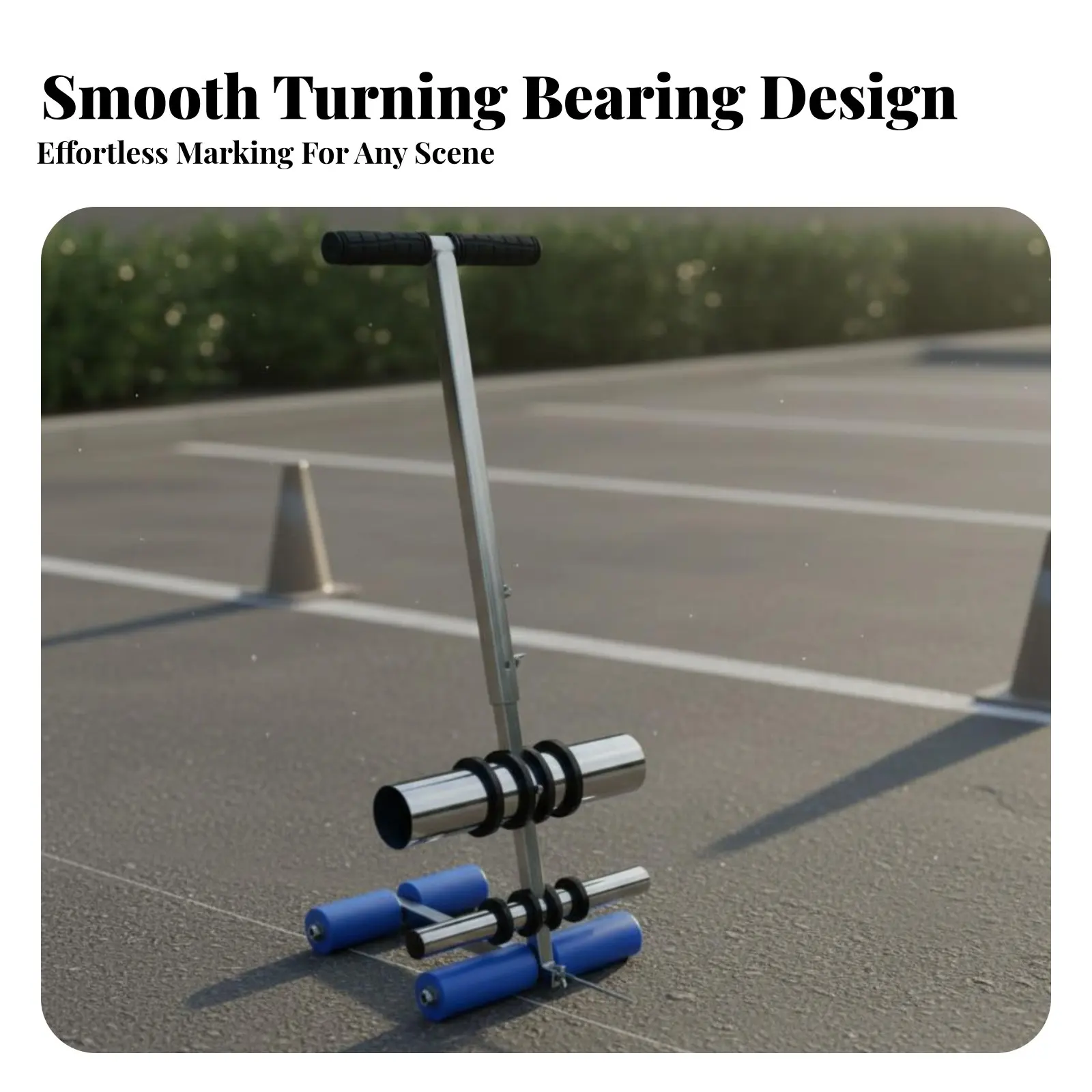 

Court Marking Tape Machine Draws Straight Curved & Circle Lines Court Line Tape Machine Field Line Marking Tool for Warehouse
