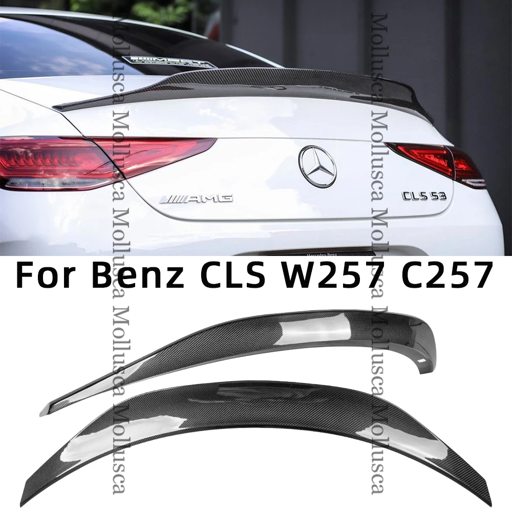 

For Mercedes-Benz CLS C257 W257 PSM Style Carbon Fiber Rear Spoiler Trunk Wing 2017-2025 FRP honeycomb Forged