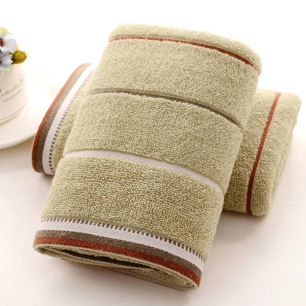 

3pcs Striped Cotton Towels 75X34Cm Absorbent Face Towel Quick Dry Washcloth For Bath Household Use Cotton Towel Set