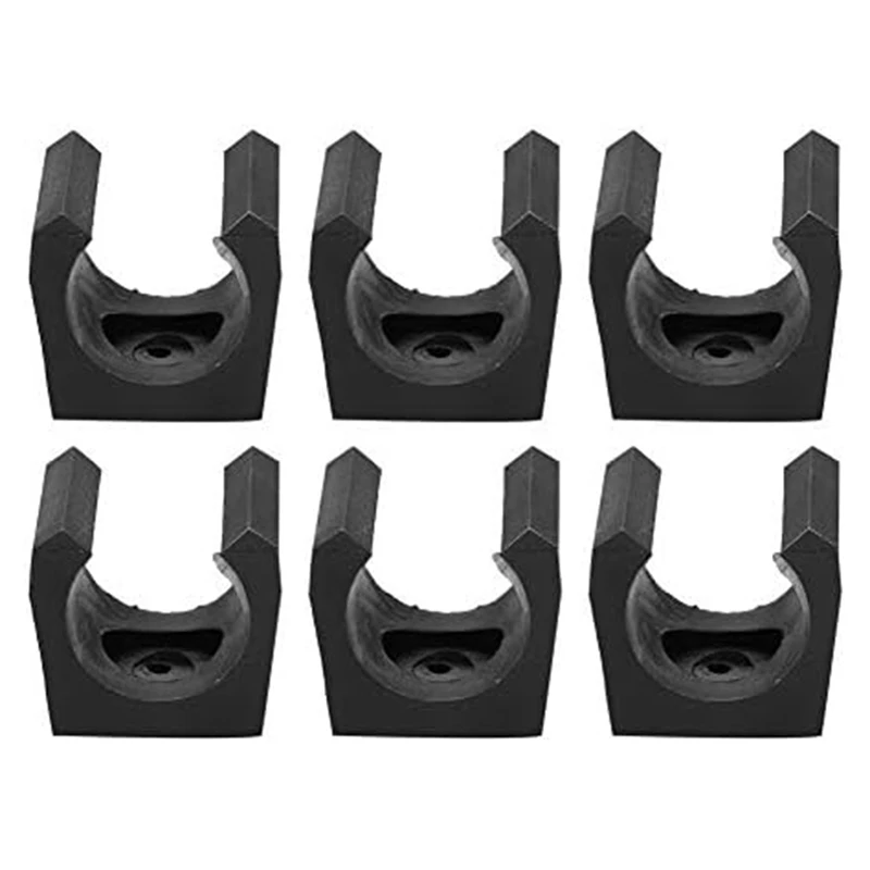 6-Pack Plastic Billiard Cue Clamp, Single Stand Mini Rod Storage Solutions For Pool