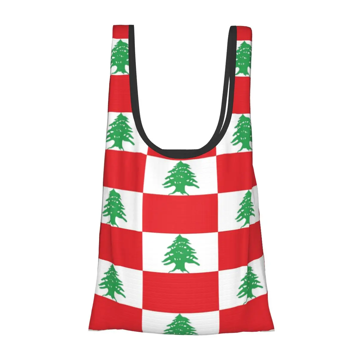 

Флаг Ливана, портативная большая сумка для покупок, складная сумка для покупок, продуктовая сумка, сумка на плечо