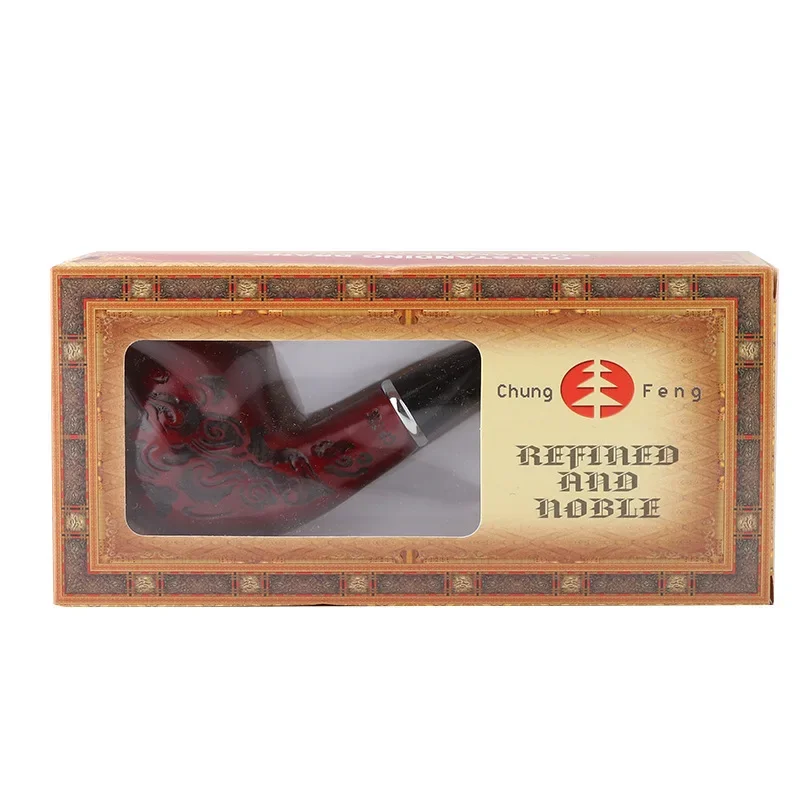 

Beginner Smoking Set Wood Resin Pipe Chimney Filter Smoking Pipes Tobacco Pipe Cigar Gifts Smoke Mouthpiece