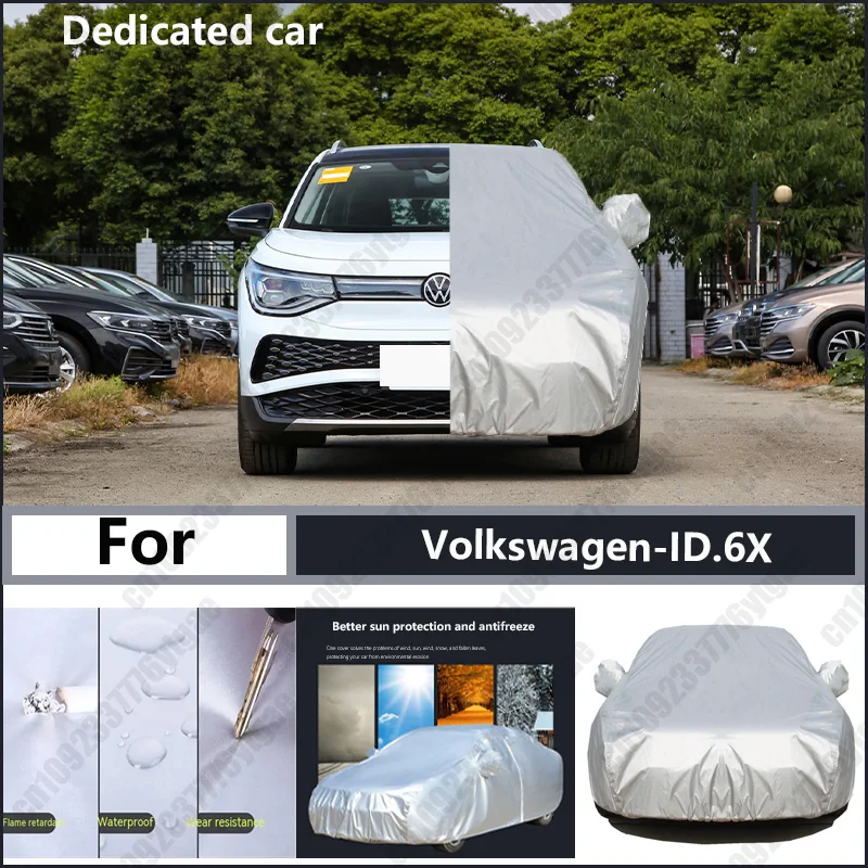 

For Volkswagen-ID.6X Oxford cloth car cover for sun protection, rain resistance, and all season special car dust cover