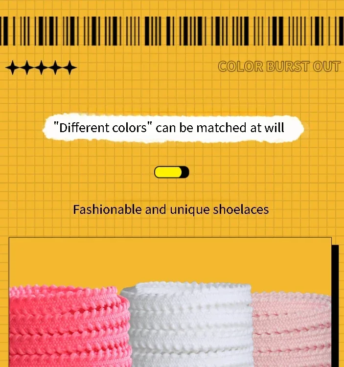 1 Paar elastische Seil-Schnürsenkel für Schuhe, lässige Turnschuhe, Tennisschnürsenkel, flache Schnürsenkel, 120/140/160 cm, Schuhzubehör – Detail 8