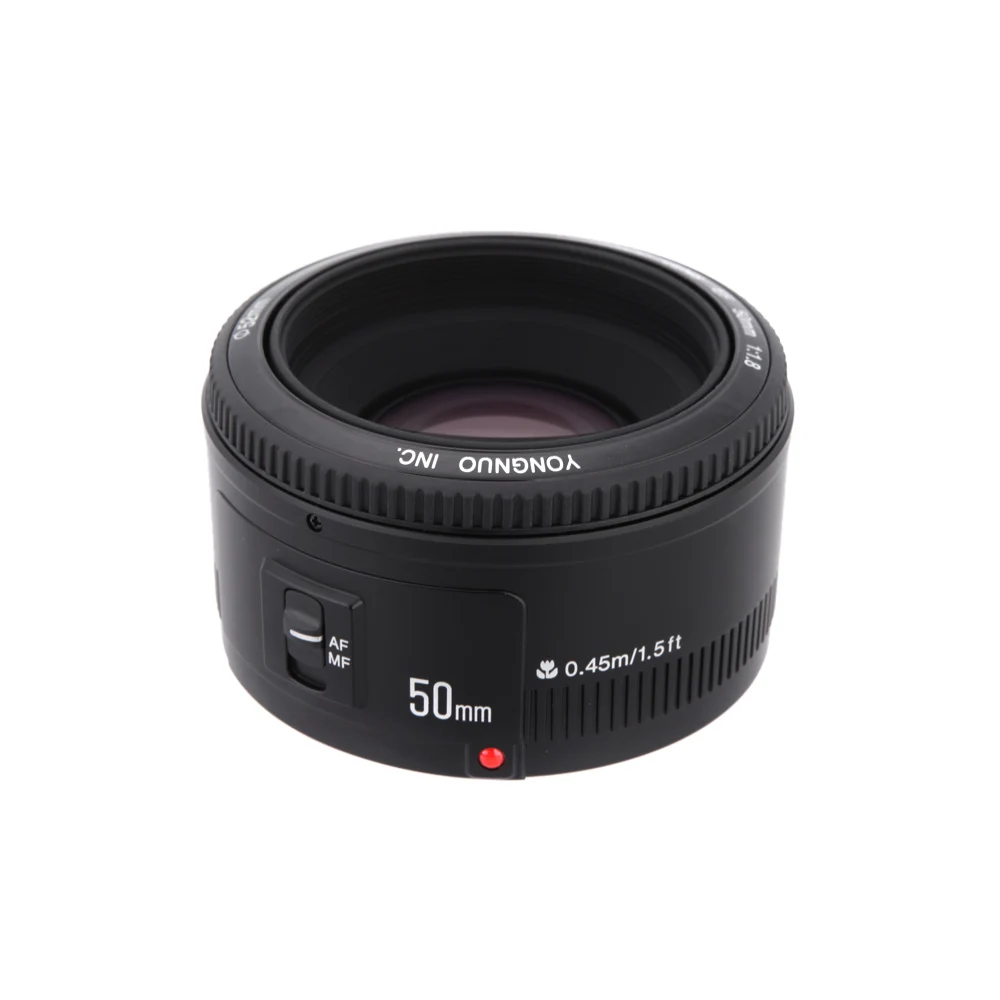 YONGNUO YN50mm f1.8 YN EF 50mm f/1.8 AF Len YN50 Aperture Auto Focus Len for Canon EOS 60D 70D 5D2 5D3 600d DSLR Cameras