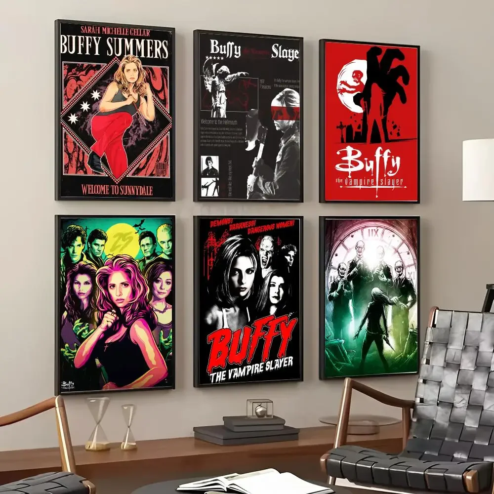 B-Buffy the Vampire Slayer Painting Calligraphy Cotton Canvas Wall Art Poster HD Print Modern Home Decor Painting