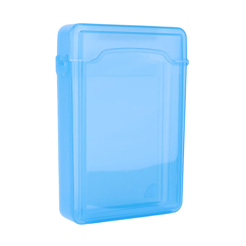 

3.5 Inch IDE SATA HDD Hard Drive Disk Storage Box Plastic HDD Caddy Case(Blue)