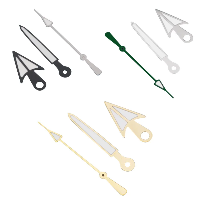 9.5x14.5x15mm Green Luminous Watch Hands Fit For 7S26 4R35 4R36 NH35 NH36 Movement Dial Fashion Luminous Hands