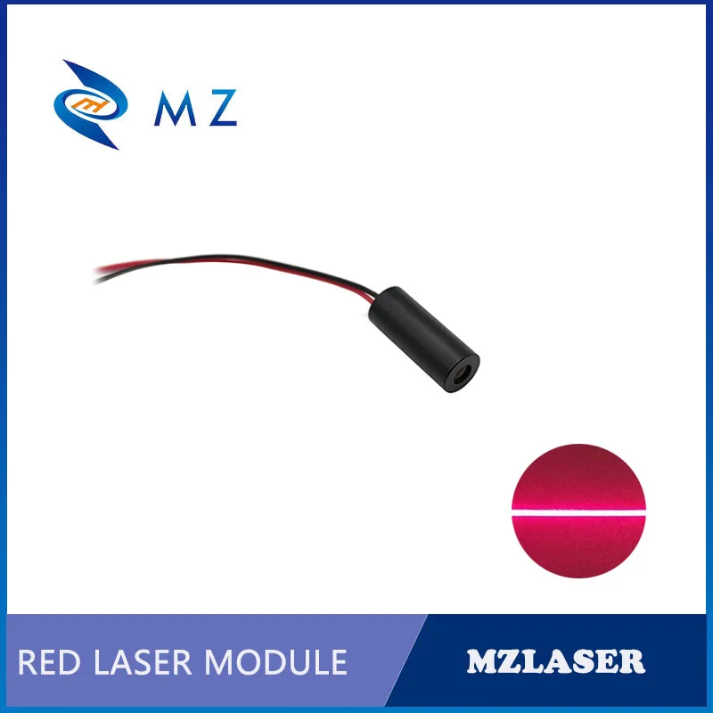 Modulo diodo laser linea rossa Mini compatto di alta qualità D8mm 635nm 10mw 3V Macchina di livello industriale Tipo di azionamento ACC Laser a linea rossa