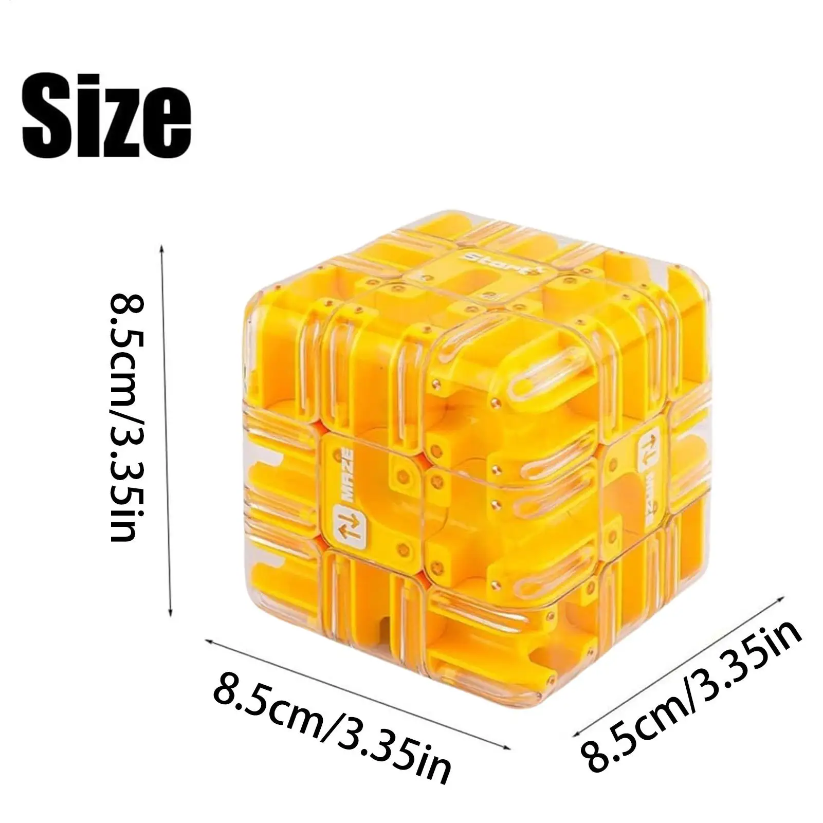 كرة متاهة ثلاثية الأبعاد تفاعلية ثلاثية الأبعاد لعبة تحدي كرة دوارة لغز مكعب المتاهة للفصول الدراسية وحفلات أعياد الميلاد والمدرسة وغرفة الانتظار العائلية