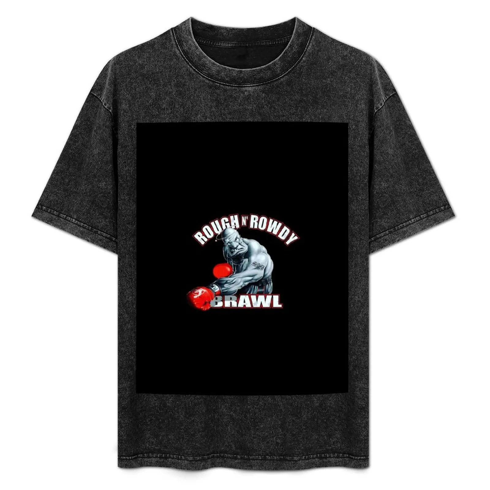 

Rough N’ Rowdy T-Shirt Basic All Season Solid T-Shirt