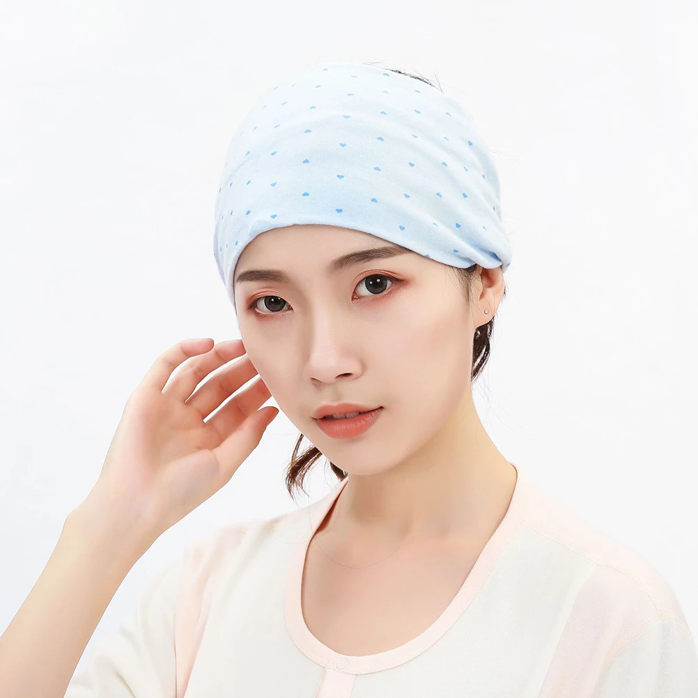 

3pcs Cotton Elastic Warm Windproof Headscarves Soft Comfortable Breathable Ladies R om Color