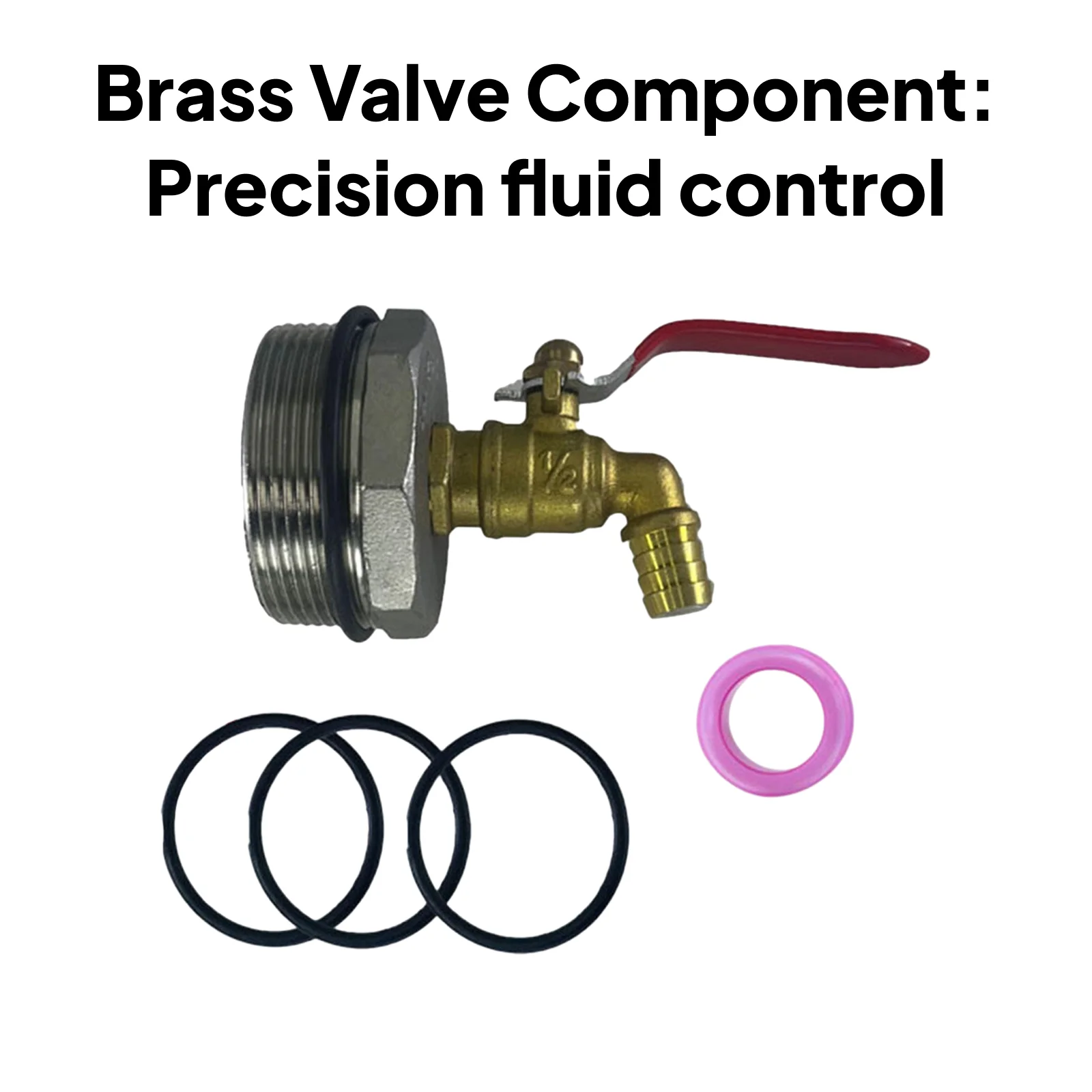 Stainless Steel Drum Faucet Easy Install Barrel Spigot Oil Drum Adapter for Outdoor Garden Equipment