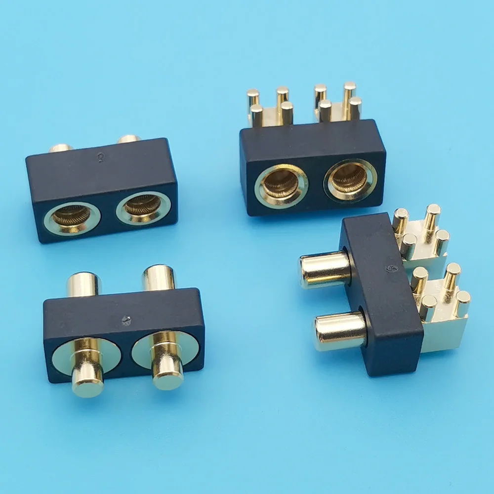 

New Type Board-to-board High Current Connector Spring Multi Contact Gold-plated Copper Auto-centering Plug-in Parts Power Jack