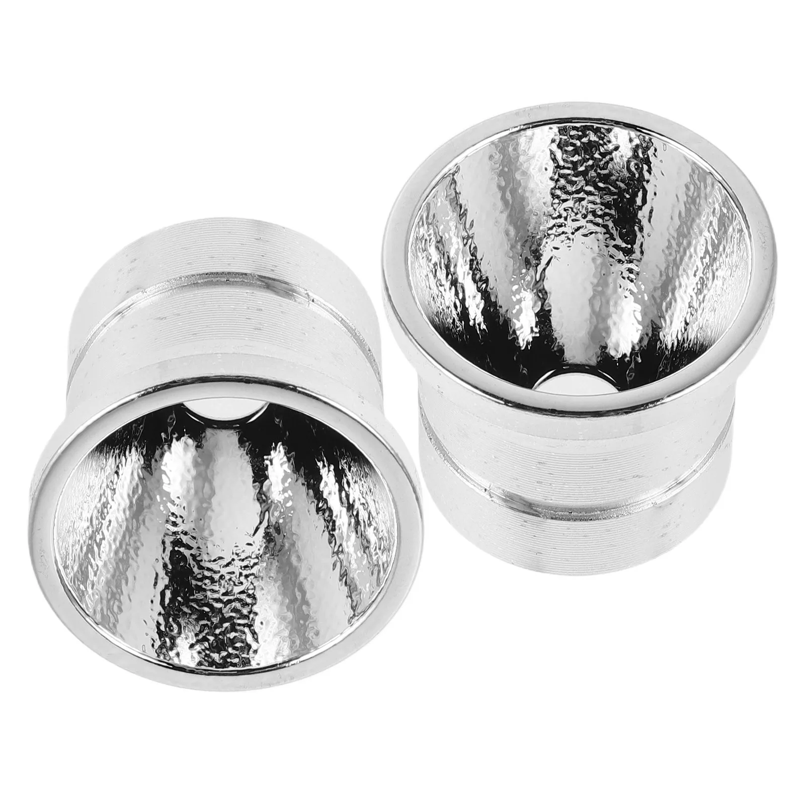 Réflecteur de lampe torche portative en métal, 2 pièces, réflecteur de remplacement haute luminosité, faisceau focalisé, pour camping en plein air et situations d'urgence