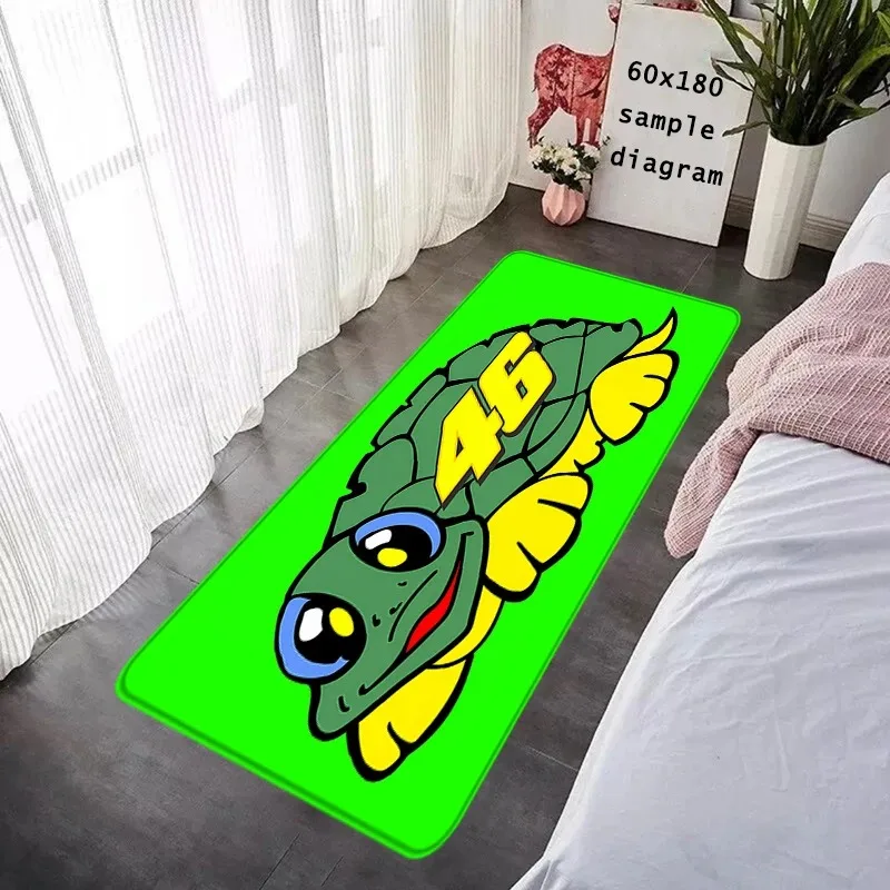 Valentino Rossi 46 The Doctor Runner Rug MotoGP Themed Non Slip Long Floor Mat for Bedroom Living Room