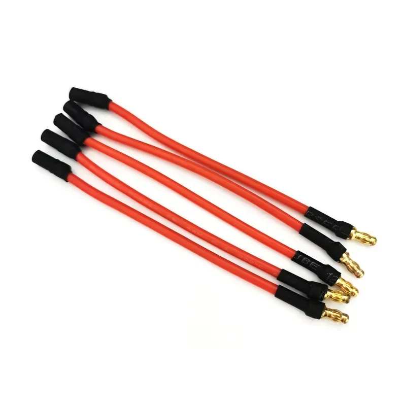 10pcs Extension Cable 3.5mm Banana Head Silicone Cable 10cm/25cm For Fixed Wing Aircraft Model Motor Electrical Adjustment diy