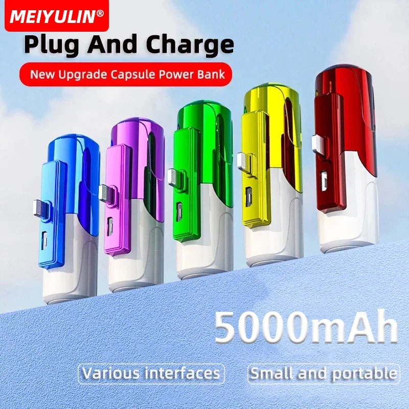 

Mini Power Bank Portable Fast Charger 5000mah Wireless Powerbank Small External Spare Battery Pack For iPhone Xiaomi Samsung