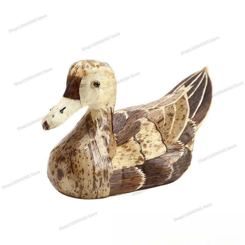 For bamboo weaving duck home jewelry, ornament owl decorative bamboo shell bamboo skin weaving