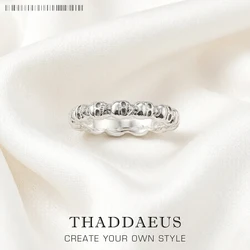 Skulls Band Ring Europe Style Rebel Street Jewelry For Women Men Spring Vintage Gift In 925 Sterling Silver