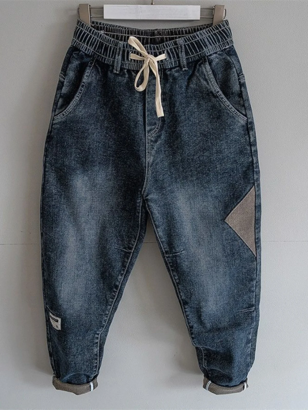 

Large Size 300 Pou Men's Jeans Casual Loose Straight Leg Harlan Long Pants Autumn Spring Versatile Trendy Water Waed
