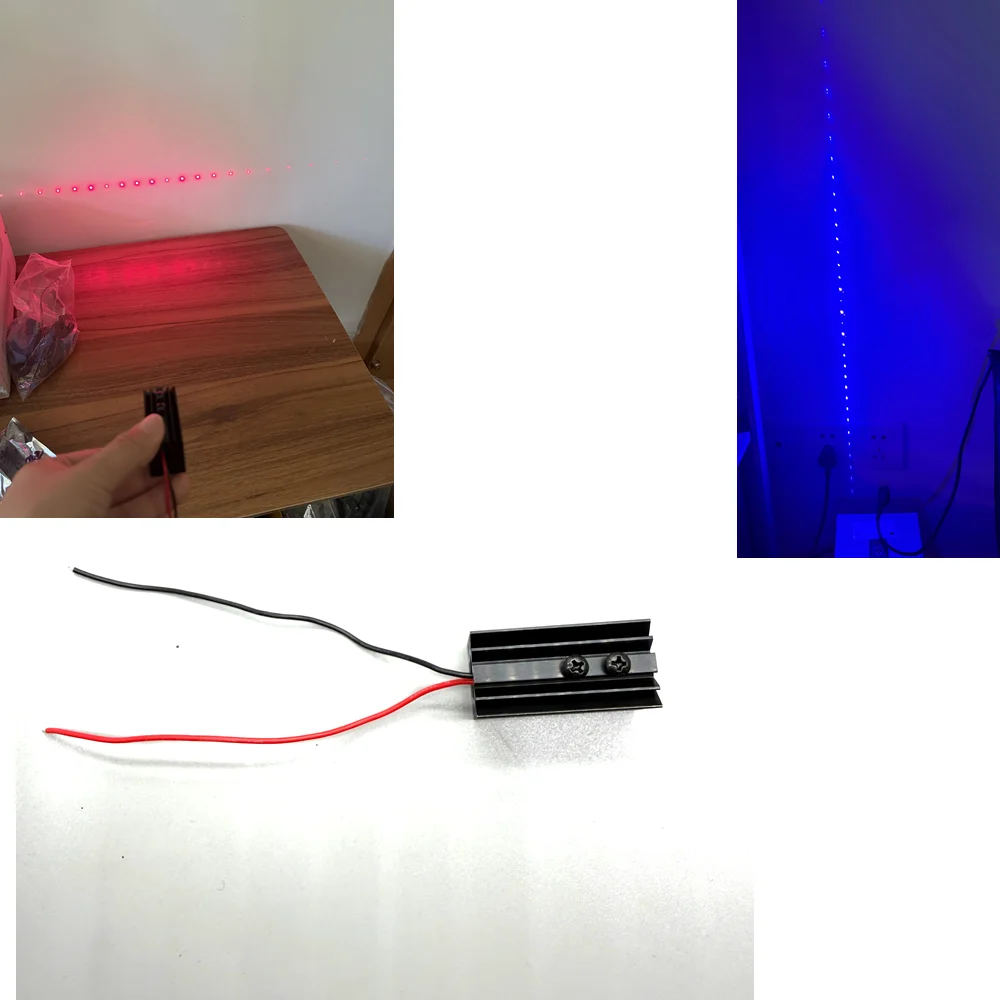 450nm 650nm 50mw Blue and Red Multi point Fan shaped LED Module DJ Bar Atmosphere Light