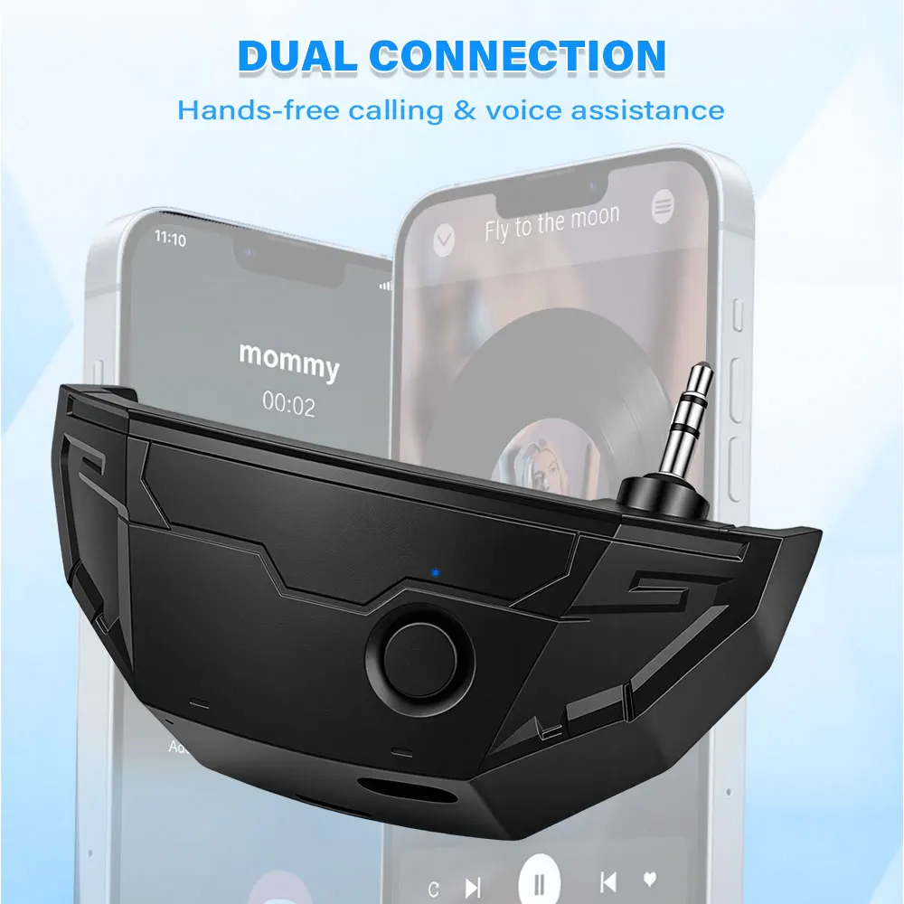 W1 Bluetooth Adapter Wireless Converter for WK Headphones Converts Wire-controlled to Wireless Earmuffs Pro Tactical Audio